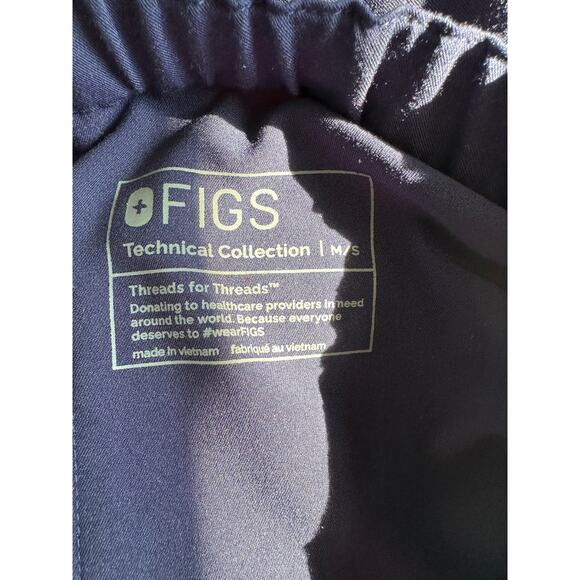 Medium short M/S Figs Men's Navy Blue Pants - Picture 4 of 13